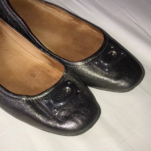 Coach Vernon pewter driving loafers sz 8.5 US